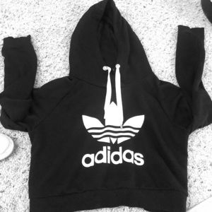 Women’s brand new adidas crop hoodie without tags